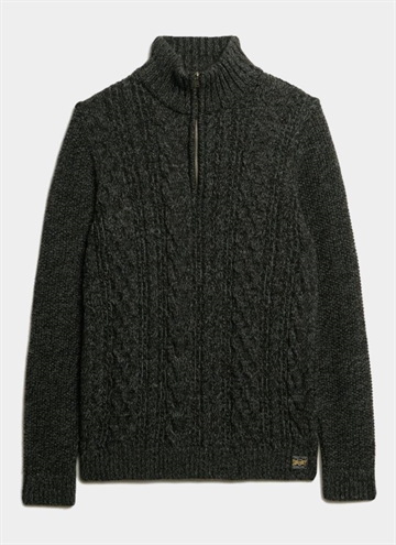 Superdry Jacob Cable Half Zip Strik